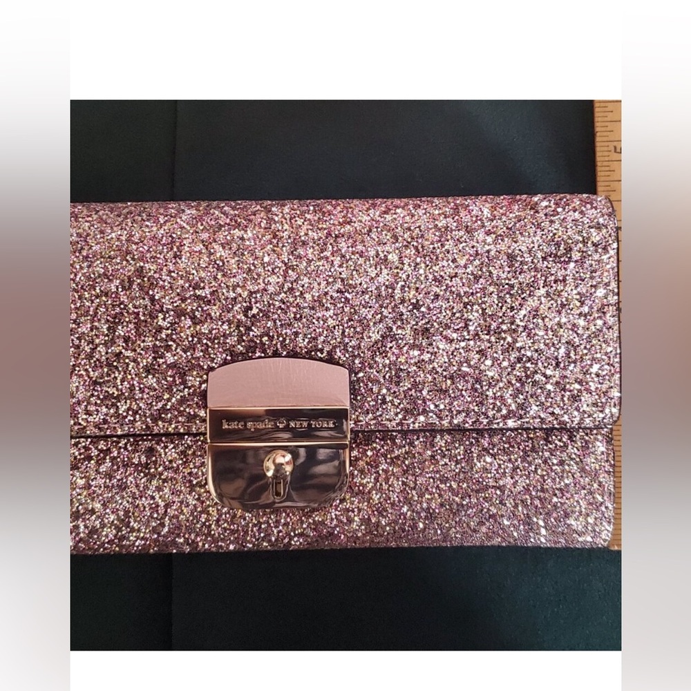KATE SPADE PINK SPARKLE CLUTCH
